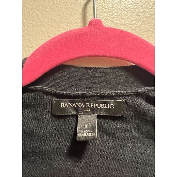 Banana Republic Black Button Up Cardigan Woman’s Size Large - Picture 4 of 8